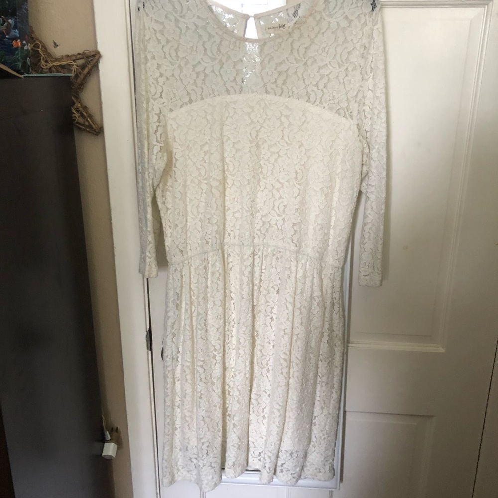 Cream Lacy dress